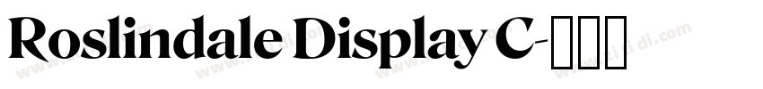 Roslindale Display C字体转换